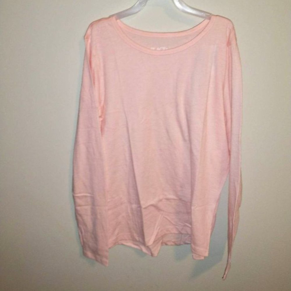 Children's Place girls long sleeve shirt light pink size Large 10/12 K-134